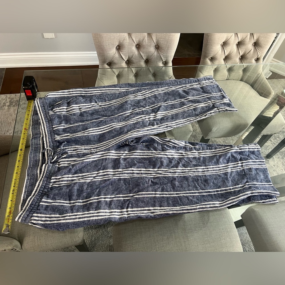 Old Navy Navy and White Striped Pants